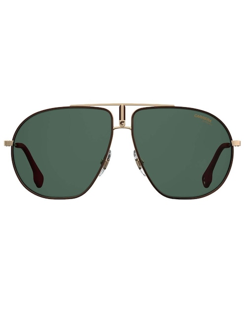 Lente solar unisex Carrera dorado