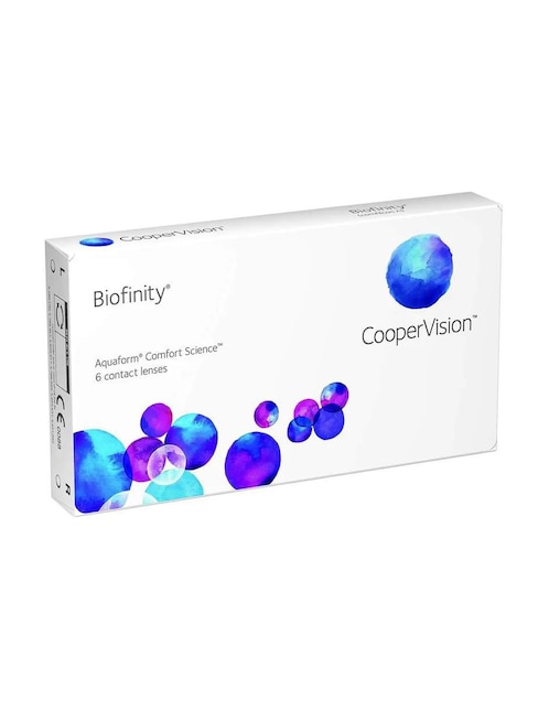 Lentes de contacto Biofinity para miopía e hipermetropía