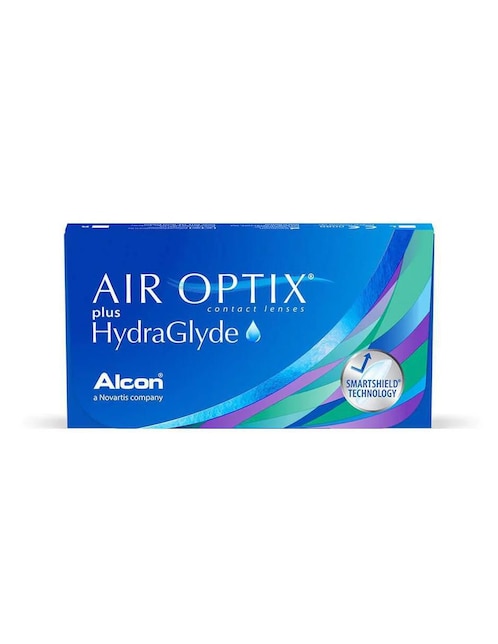 Lentes de contacto Air Optix Plus HydraGlyde para miopía e hipermetropía