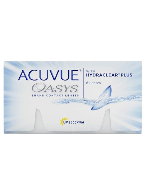 Lentes de contacto Acuvue Oasys para miopía e hipermetropía