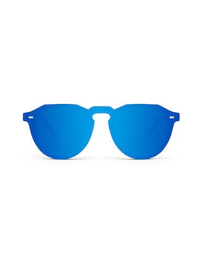 Lente solar Hawkers Warwick Venm Hybrid. Negro / Azul Espejado
