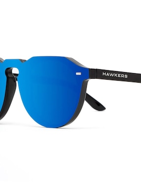 Lente solar Hawkers Warwick Venm Hybrid. Negro / Azul Espejado