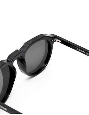 Lente solar Hawkers Warwick Venm Hybrid. Negro / Azul Espejado