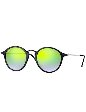 Lentes De Sol Ray Ban Kids Round Fleck Para Infantil Unisex