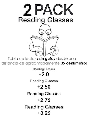Lentes de lectura Sersun 2PACKSPU unisex