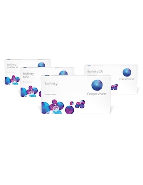 Lentes de contacto Biofinity para miopía e hipermetropía