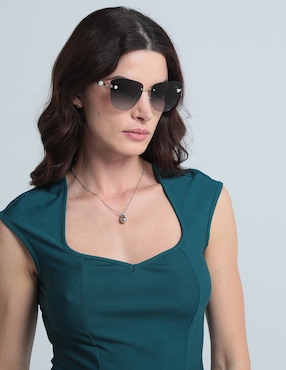 Lentes de sol Jimmy Choo Pearl Pearl Crystal Twin para mujer