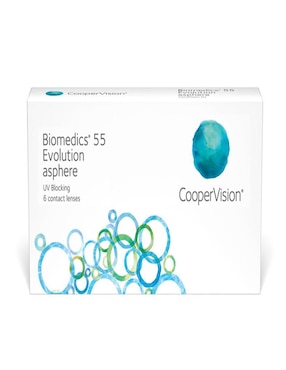 Lentes de contacto Biomedics 55 para miopía e hipermetropía