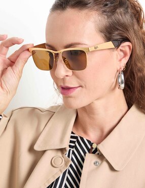Lentes de sol Ray Ban Lifestyle Wayfarer Deluxe unisex