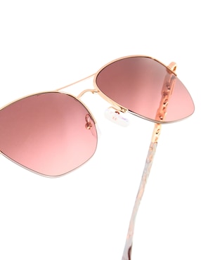 Lentes de sol Michael Kors Premium Fashion Dorado Beach para mujer