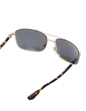 Lentes de sol Burberry Luxury Metal Shield para hombre