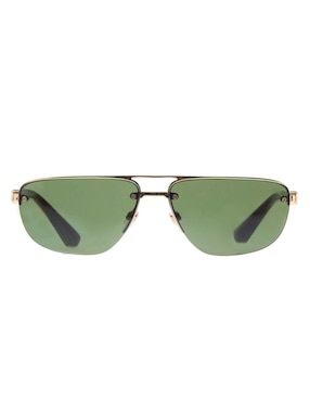 Lentes de sol Burberry Luxury Metal Shield para hombre