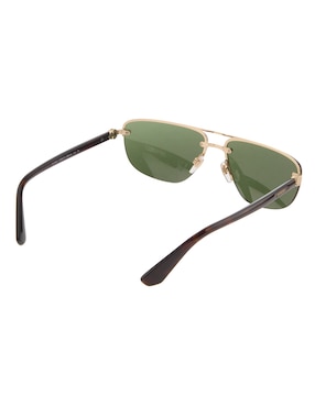 Lentes de sol Burberry Luxury Metal Shield para hombre