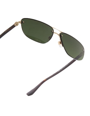 Lentes de sol Burberry Luxury Metal Shield para hombre