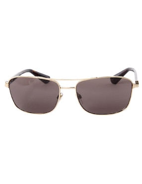 Lentes de sol Burberry Luxury Metal Shield para hombre