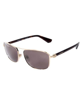 Lentes de sol Burberry Luxury Metal Shield para hombre