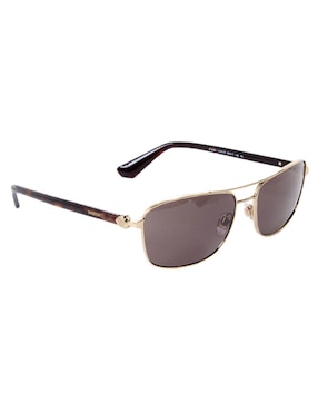 Lentes de sol Burberry Luxury Metal Shield para hombre