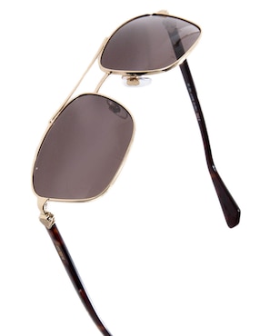 Lentes de sol Burberry Luxury Metal Shield para hombre