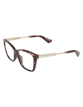 Armazón Burberry Luxury Engraved Check para mujer