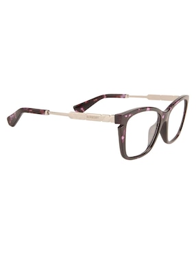 Armazón Burberry Luxury Engraved Check para mujer