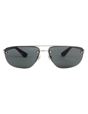 Lentes de sol Burberry Metal Shield para hombre