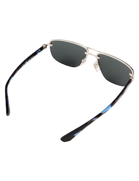 Lentes de sol Burberry Metal Shield para hombre