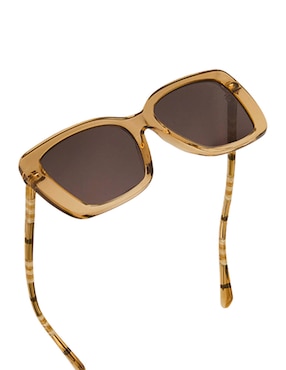 Lentes de sol Burberry Luxury Tubular Check para mujer