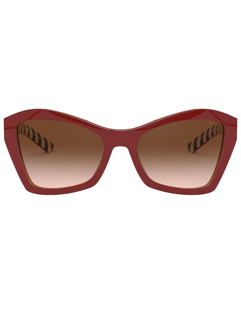 Lente solar para mujer Prada rojo 