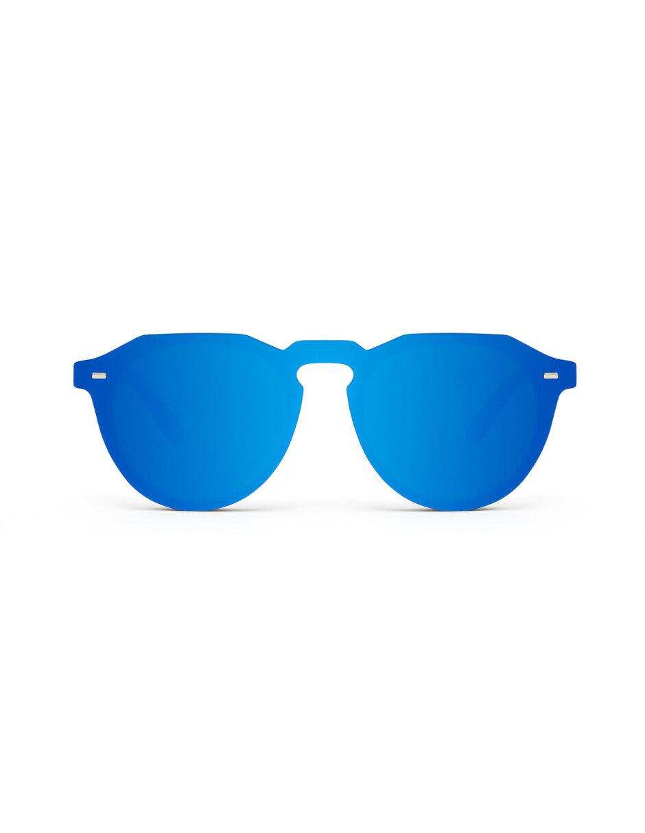 Lente solar Warwick Venm Hybrid. Negro / Azul Espejado 2