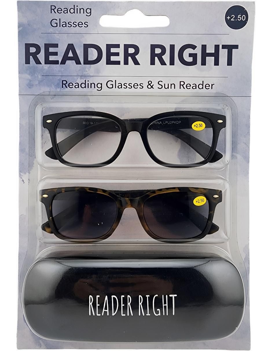 Lentes de lectura 2PACKLPU unisex 2