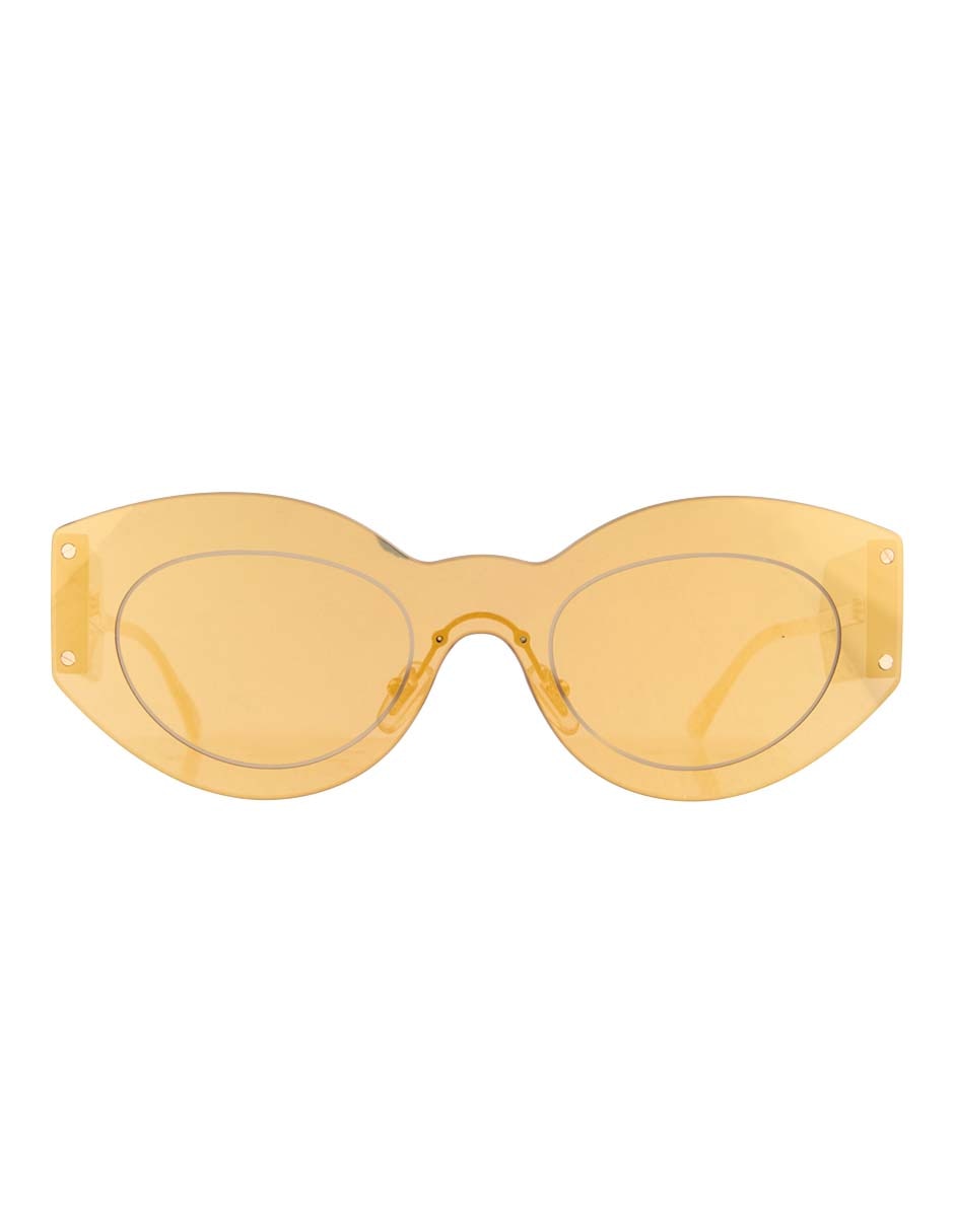 Lentes de sol Damier Plaque Shield para mujer