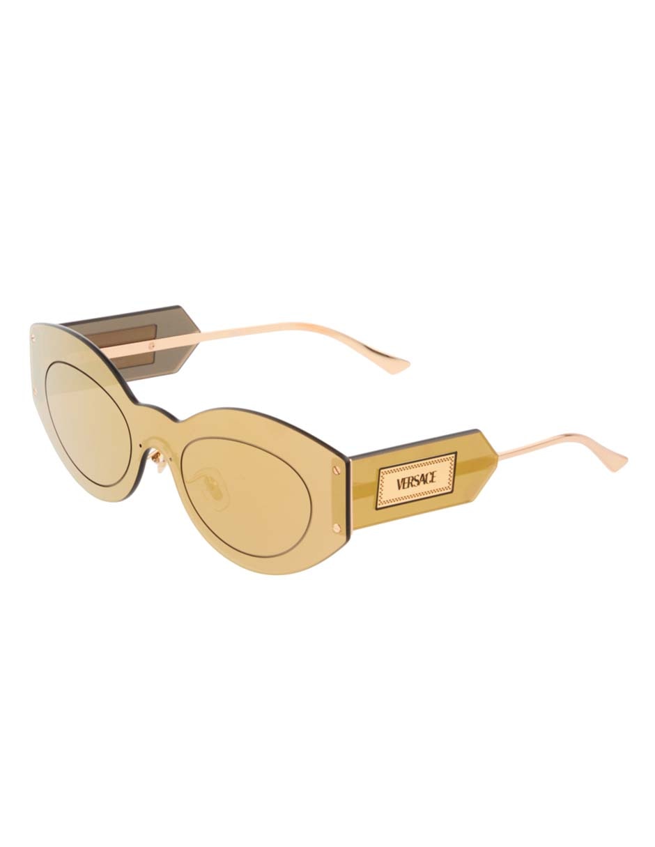 Lentes de sol Damier Plaque Shield para mujer 2