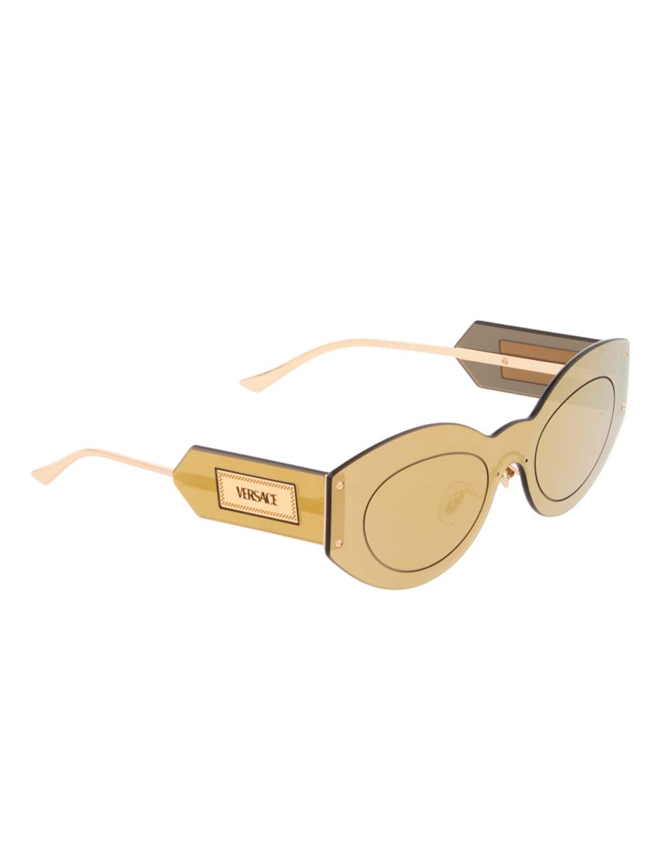 Lentes de sol Damier Plaque Shield para mujer 3