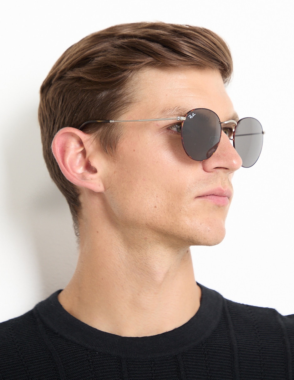 Lentes de sol Round Metal para hombre 6