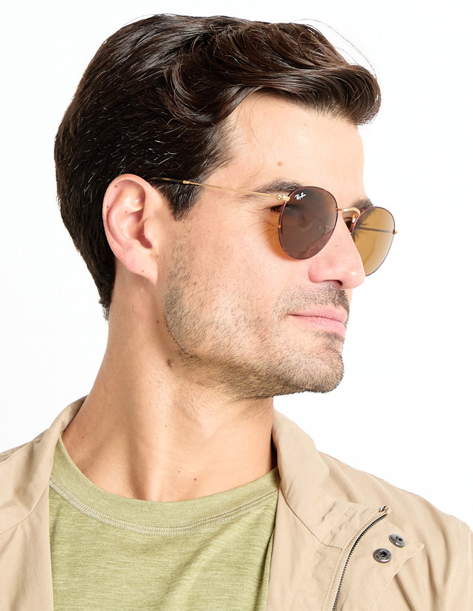 Lentes de sol Lifestyle Round Metal para hombre 6
