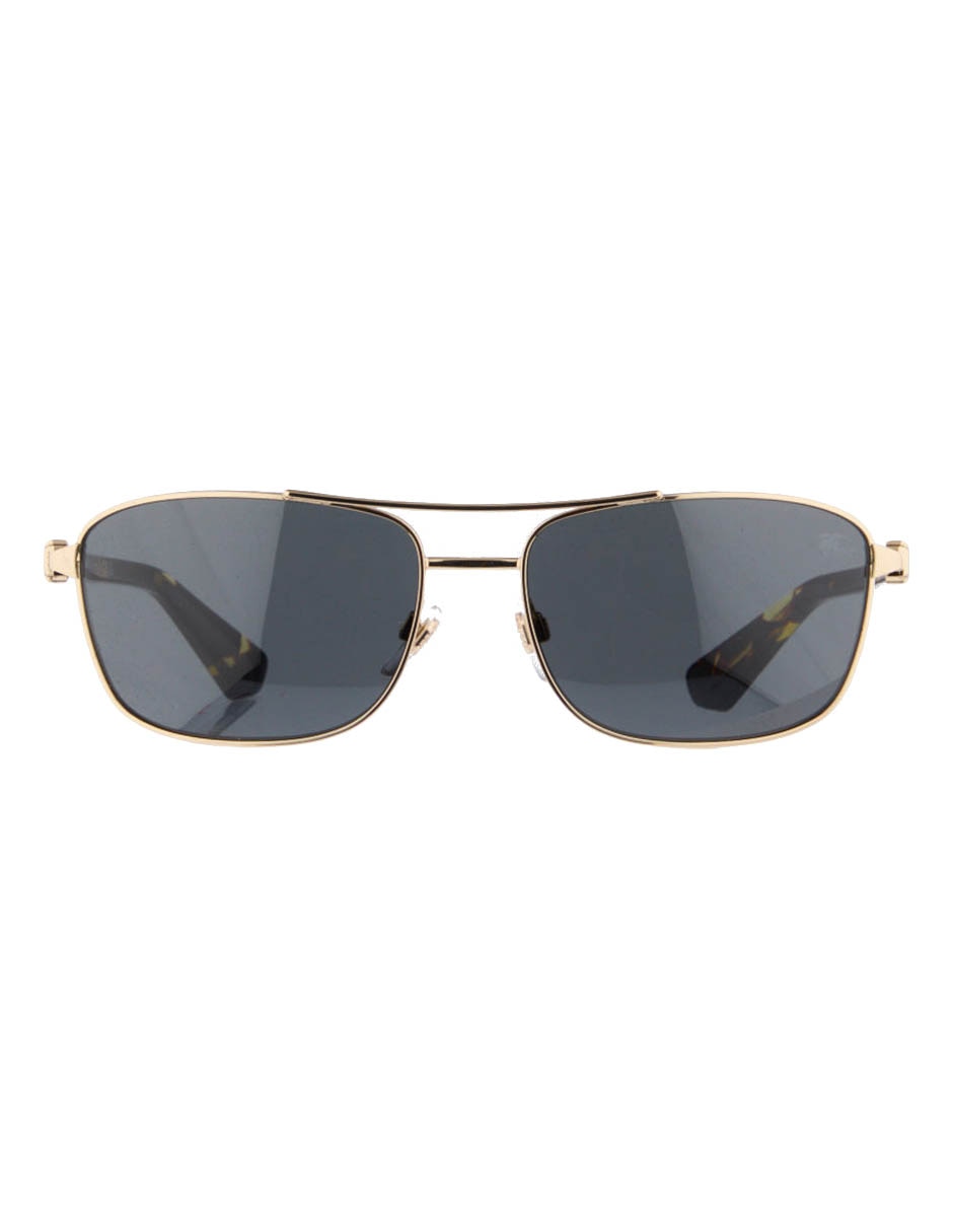 Lentes de sol Luxury Metal Shield para hombre