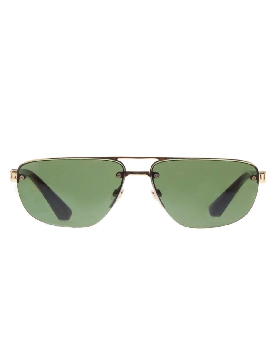 Lentes de sol Luxury Metal Shield para hombre