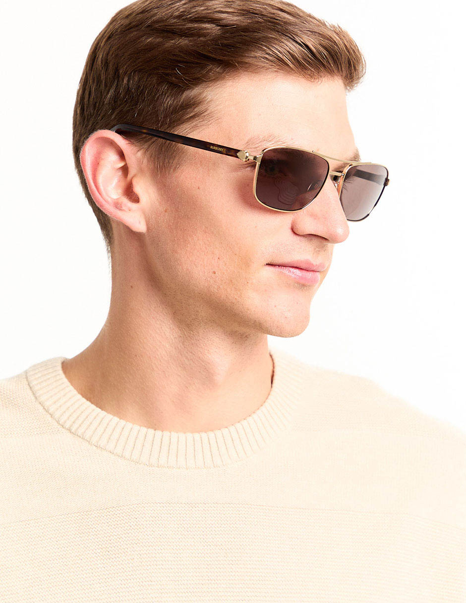 Lentes de sol Luxury Metal Shield para hombre 6